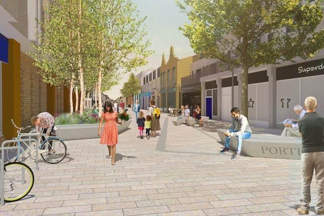 An artist's impression of how Portland Road could look SUS-211002-110222001