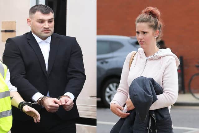 Crowborough parents Michael Roe and Tiffany Tate outside court