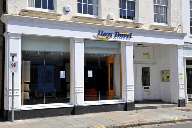 It has been confirmed that Hays Travel’s Chichester branch, in South Street, is not one of the 89 across the country earmarked for closure. Photo: Steve Robards SR2005127 SUS-201205-165710001