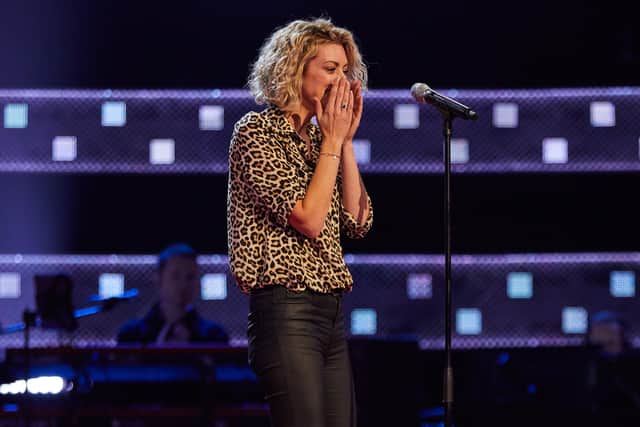 Victoria Heath, of Hartfield, performing on The Voice. Picture: ITV