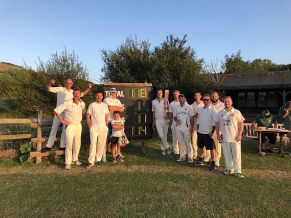 The Shoreham Swingers after one of their games last summer