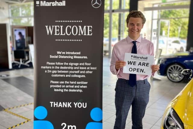 Former Collyer's student Jack Manger who is now a a sales executive at Marshall Mercedes-Benz in Chichester SUS-210902-134546001