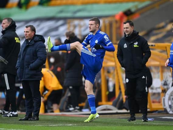 Jamie Vardy is set to feature for Leicester against Brighton in Wednesday's FA Cup fifth round tie