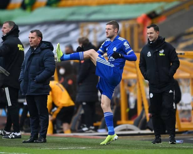 Jamie Vardy is set to feature for Leicester against Brighton in Wednesday's FA Cup fifth round tie