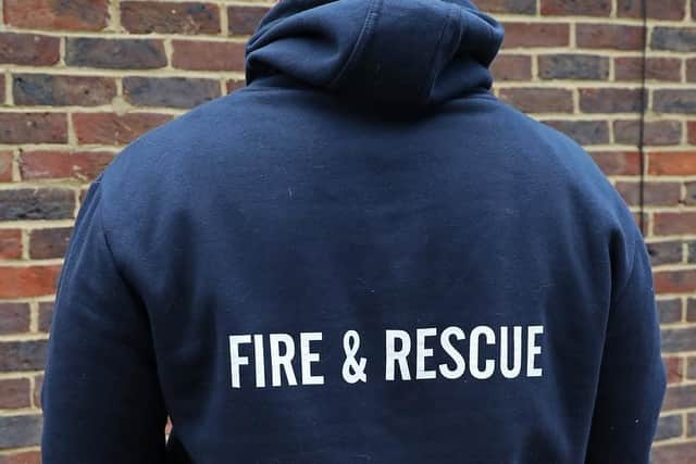 The hoodies feature fire services' badges on them. Picture: West Sussex Fire & Rescue Service