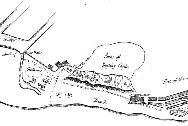 A contemporary sketch map from 1798, and one of the earliest maps of the area - today’s town centre does not exist
