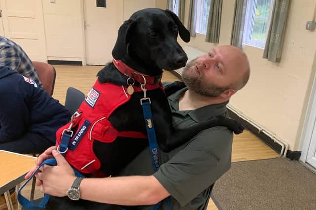 Together, the dog and the veteran help each other to achieve and believe in themselves as they become successfully accredited assistance dog partnership teams