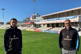 Ian Salisbury, right, with fellow head coach James Krtley at Hove / Picture: Sussex Cricket