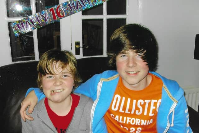 Ryan and Tom when they were younger