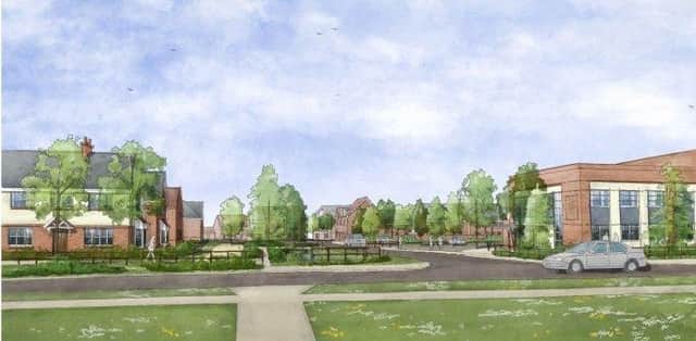 An artist's impression of the new development in Willingdon SUS-211002-144409001