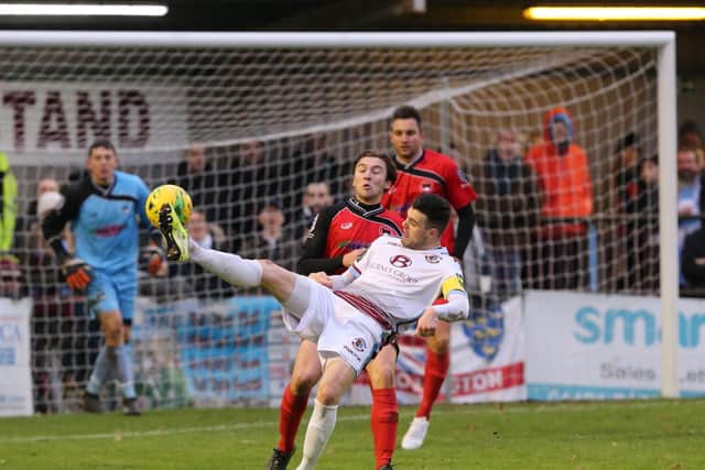 Jack Dixon in action for Hastings Utd earlier this season / Picture: Scott White