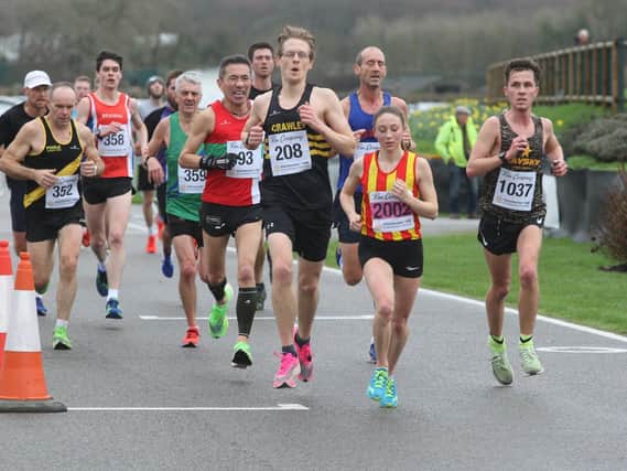 Some of the leaders in the 2020 Chi Priory 10k / Picture: Derek Martin