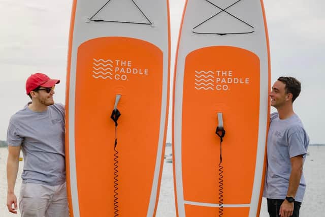 Thomas Richardson and Elliot Williams from The Paddle Co.