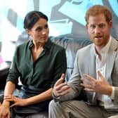 The Duke and Duchess of Sussex at the Joff youth centre in Portsmouth. Picture: Peter Cripps