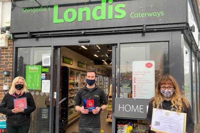 Staff at the Londis store celebrate the award
