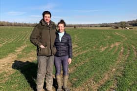 James Bray and Caitlin Shardlow set up a pop-up campsite last year at their farm