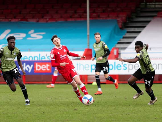 Crawley Town take on Colchester / Picture: UK Sports Images/Jamie Evans