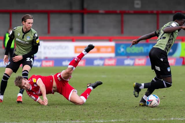 Crawley Town take on Colchester / Picture: UK Sports Images/Jamie Evans