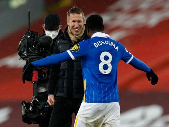 Graham Potter has helped Yves Bissouma to greater consistency in the Premier League