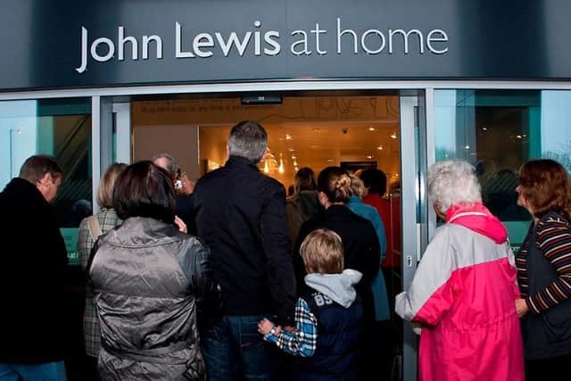 Opening day at Chichester's John Lewis At Home back in 2012