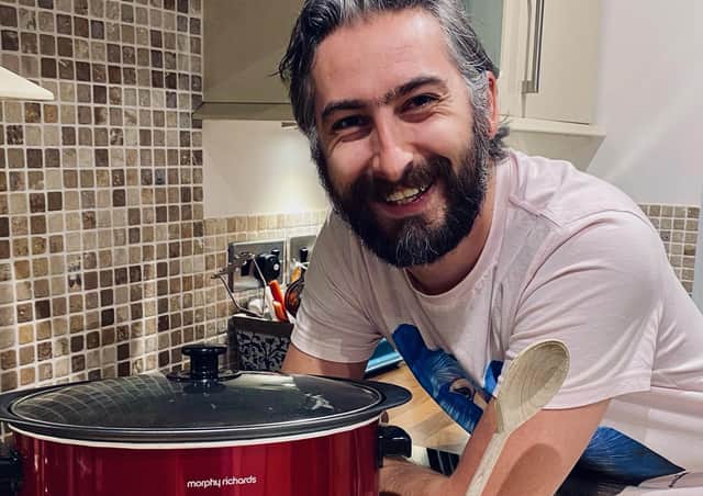 Edward Kilroy from We Are FoodPioneers with a slow cooker