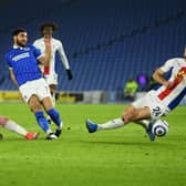 Brighton were denied by a stubborn Crystal Palace team at the Amex Stadium