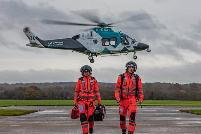 The air ambulance  and its crew save many lives. Photo contributed by KSS