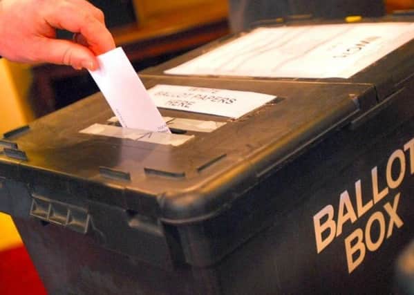 An election ballot box