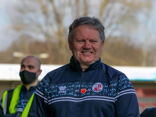 John Yems was all smiles before the game. Picture by UK Sports Images Ltd/Jamie Evans