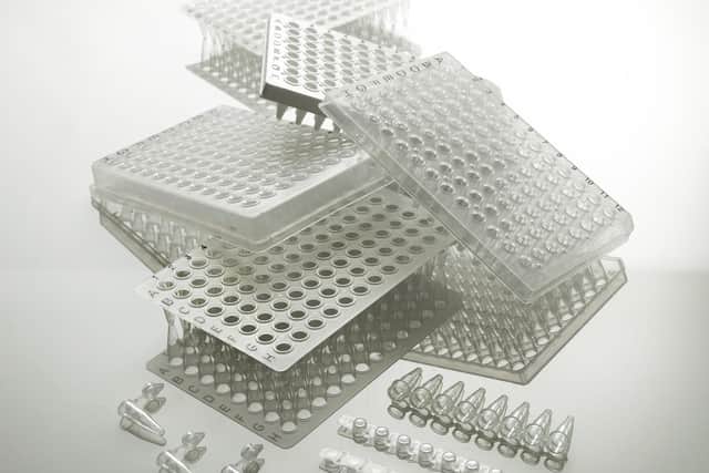 PCR plates and seals used for research in pharmaceuticals