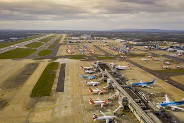 Gatwick Airport: Photo: @Halo Vue Aerial Photography
