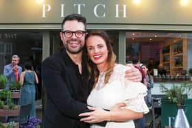 DM1953627a.jpg. 2018 MasterChef champion Kenny Tutt opens his first restaurant, in Worthing. Pictured with his wife Lucy. Photo by Derek Martin Photography. SUS-190531-155714001
