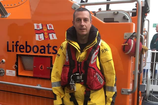 Hastings lifeboatman Glenn Barry SUS-210703-212224001
