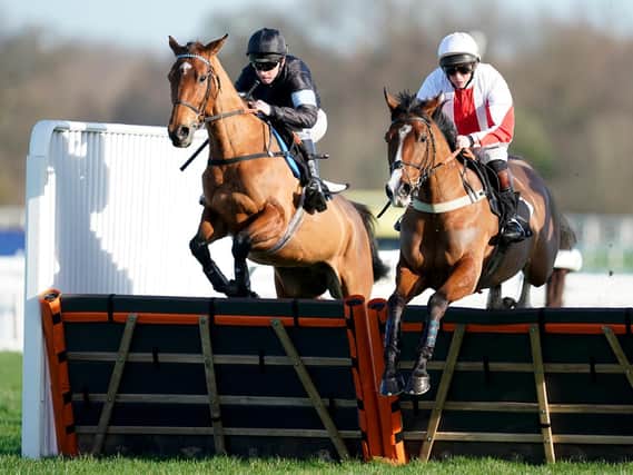 Goshen goes over the sticks at Ascot / Picture: Getty