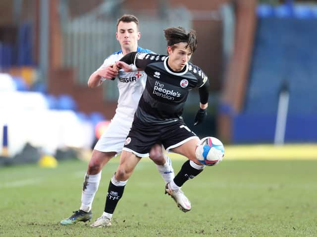 Tom Nichols' second-half strike earned Crawley Town all three points in an evenly matched encounter with Tranmere Rovers. (Photo by Lewis Storey/Getty Images)