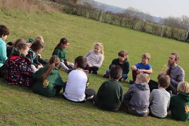 All pupils at Bury CE Primary School spent their first afternoon back outside