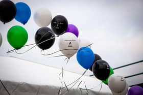 Balloons welcomed pupils back to Bohunt Horsham after lockdown