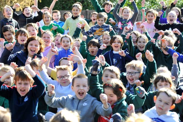 Pupils at St Mark’s CE Primary School in Staplefield. Photo by Steve Robards