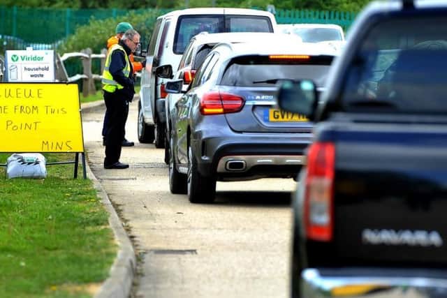 Worthing tip after last year's first lockdown. Picture by Steve Robards