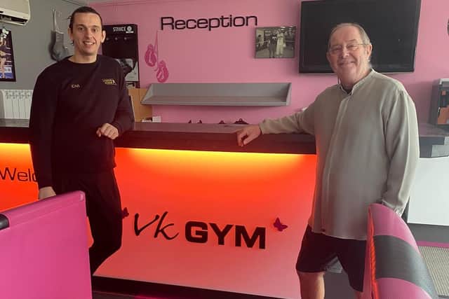 VK Gym was founded in 2010 by Peter Cox (right) and his grandson Charlie Martin (left)