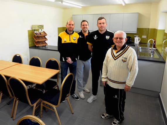 Aldwick CC's new pavilion is opened in 2019 - now it will soon be ready for use again after lockdown / Picture: Kate Shemilt