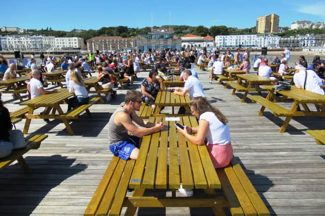 Hastings Pier - pictured on July 18, 2020 SUS-200721-085331001