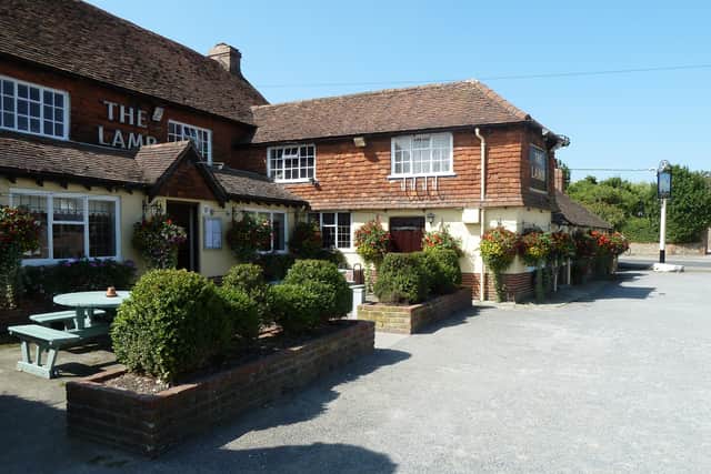 The Lamb Inn, in Pagham, is another pub that's decided to stay closed until March, despite it's large outdoor area.