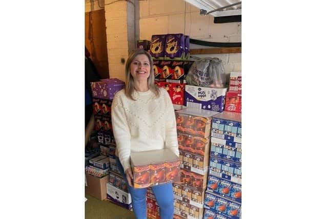 Melanie Peters has collected more than 1,000 Easter eggs for charity SUS-211203-095329001