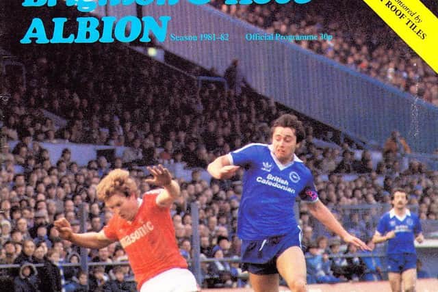 Brighton vs Southampton programme cover 1982