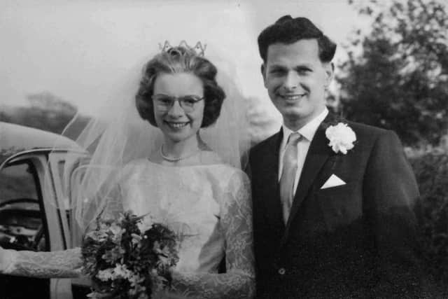 Doris and Roger Gibson's wedding in 1961 SUS-210903-143636001