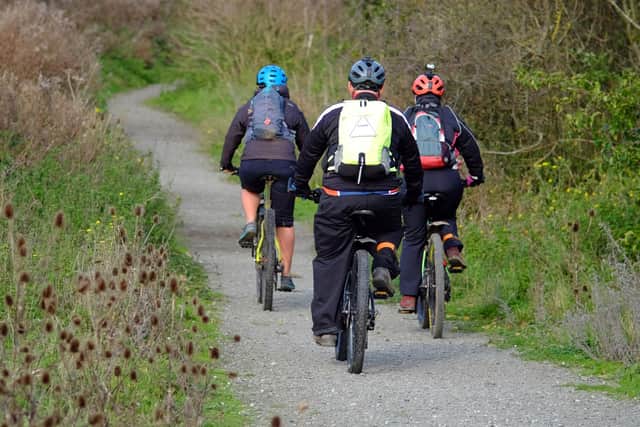 Over 3,500 metres of footways, cycle paths and bridleways have been enhanced over the past year. Picture: Peter Cripps
