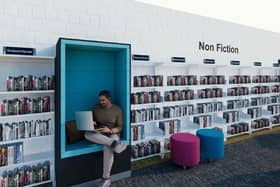 Reading booth in the library