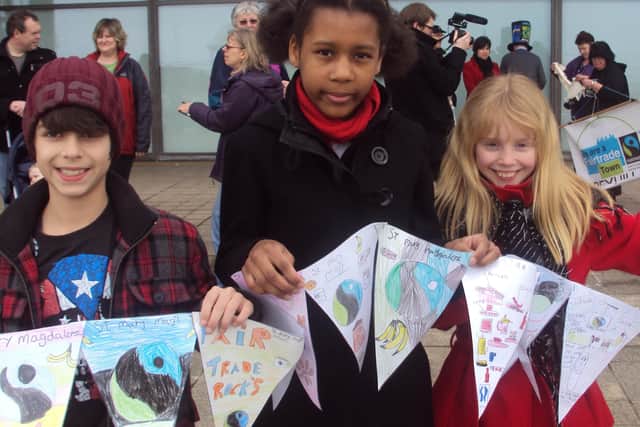 Fairtrade bunting made by St Mary Magdalene school ENGSNL00120110315161037