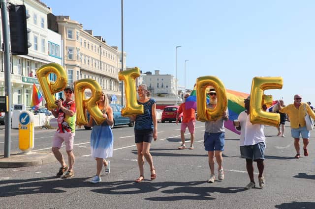 Hastings Pride 2019. Photo by Roberts Photographic. SUS-190825-192414001